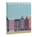 Amsterdam, the Netherlands Travel Poster Canvas Print Gallery Image 6