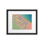 Bella / Beautiful Italy Beach Umbrellas - Aerial Italian Framed Art Print Gallery Image 5