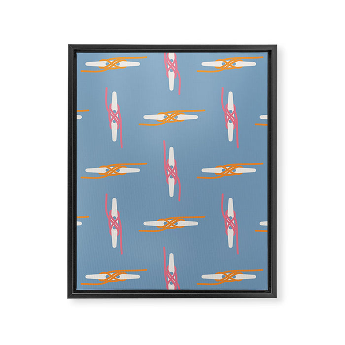Boating Knot Pattern Framed Canvas Print Gallery Image 1