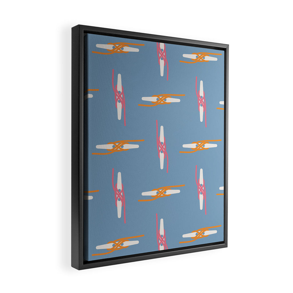 Boating Knot Pattern Framed Canvas Print Gallery Image 2