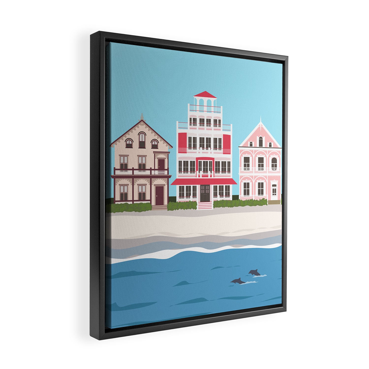 Cape May Summer Framed Canvas Print Gallery Image 2