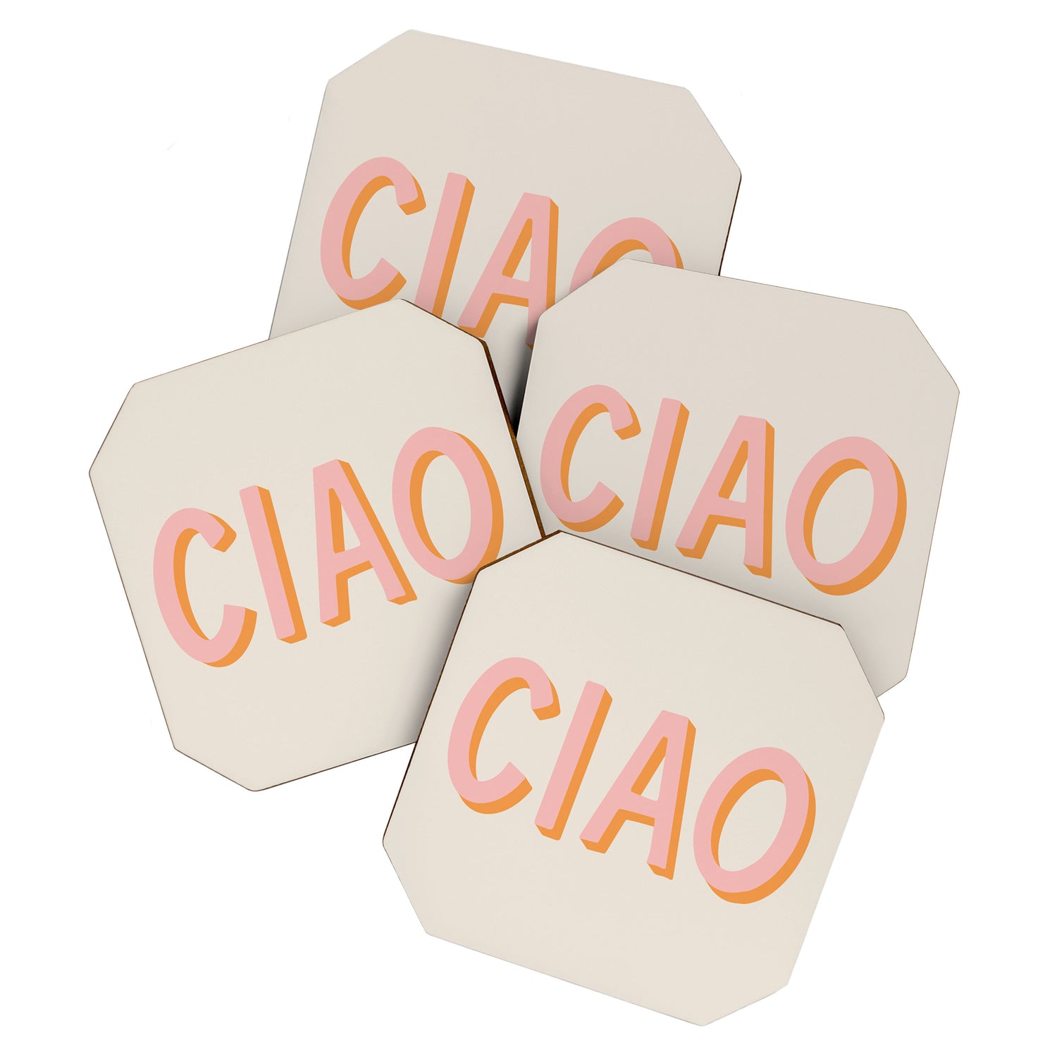 Ciao Hand Lettering Coaster Gallery Image 1