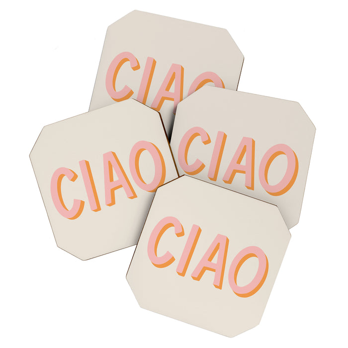 Ciao Hand Lettering Coaster Gallery Image 1
