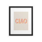Ciao Hand Lettering Framed Art Print Gallery Image 6