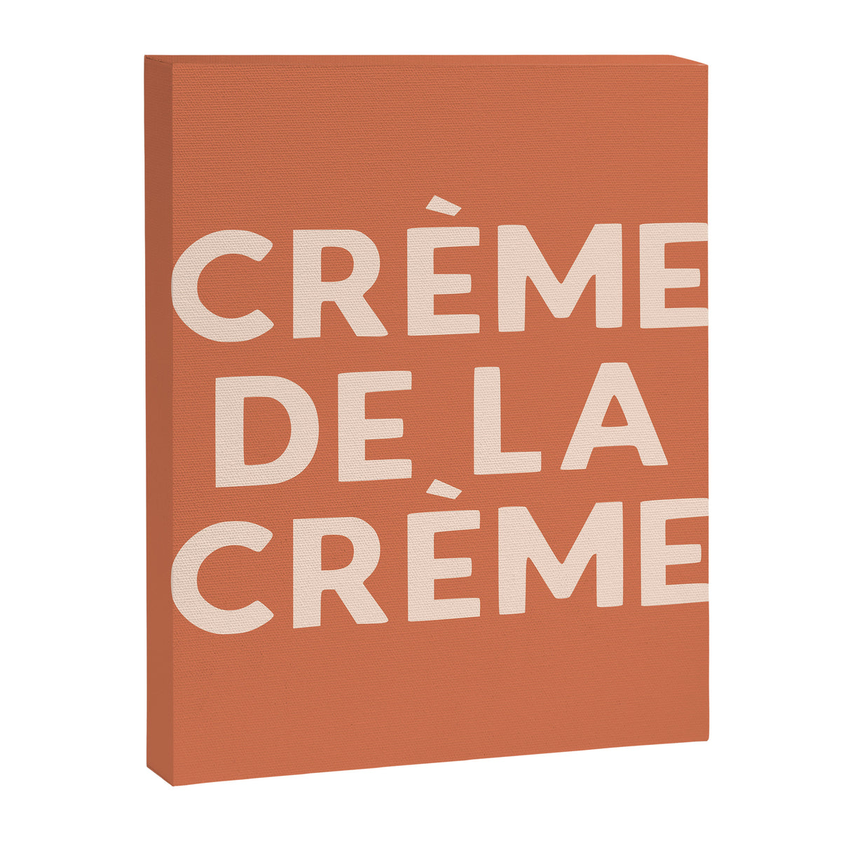 Creme de la Creme French Retro Hand Lettering Canvas Print Gallery Image 6
