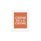 Creme de la Creme French Retro Hand Lettering Art Print Gallery Image 1