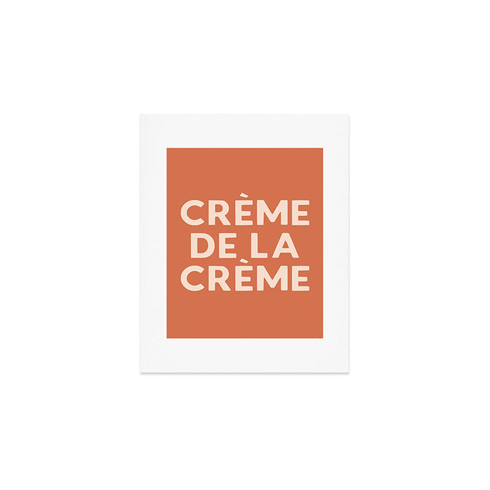 Creme de la Creme French Retro Hand Lettering Art Print Gallery Image 1