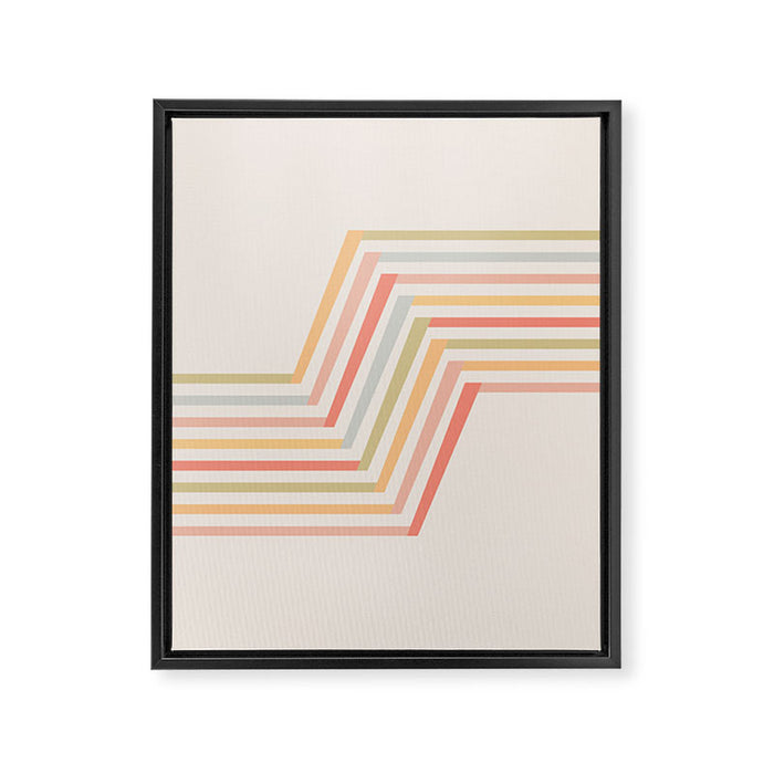 Geometric Terraces #2 Framed Canvas Print Gallery Image 1