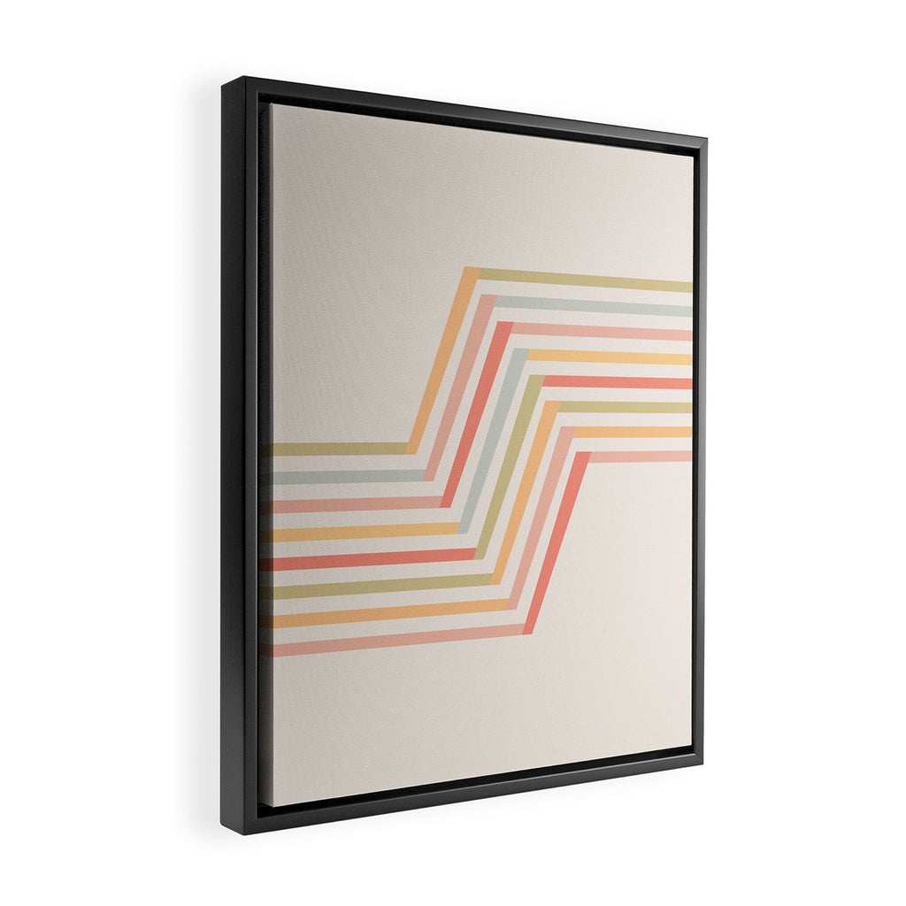 Geometric Terraces #2 Framed Canvas Print Gallery Image 2