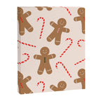 Gingerbread Man + Candy Cane Christmas Pattern Canvas Print Gallery Image 6