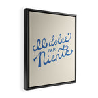 Il dolce far niente Italian - The sweetness of doing nothing Hand Lettering Framed Canvas Print Gallery Image 2
