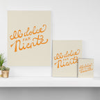 Il dolce far niente (The sweetness of doing nothing) - Orange Canvas Print Gallery Image 3