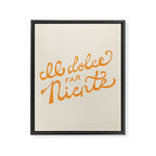 Il dolce far niente (The sweetness of doing nothing) - Orange Framed Canvas Print Gallery Image 6