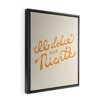 Il dolce far niente (The sweetness of doing nothing) - Orange Framed Canvas Print Gallery Image 2