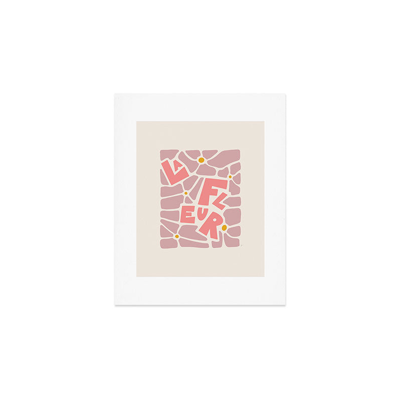 La Fleur French Flower Art Print Gallery Image 1