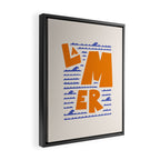 La Mer French Sea Framed Canvas Print Gallery Image 2