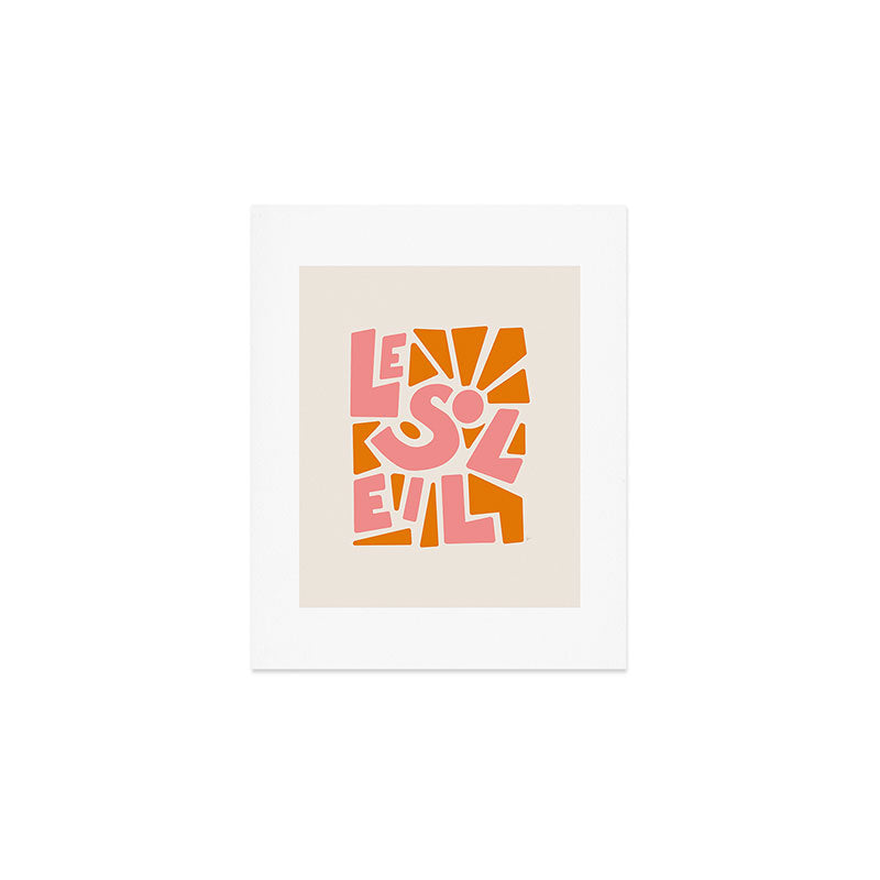 Le Soleil French Sun Art Print Gallery Image 1