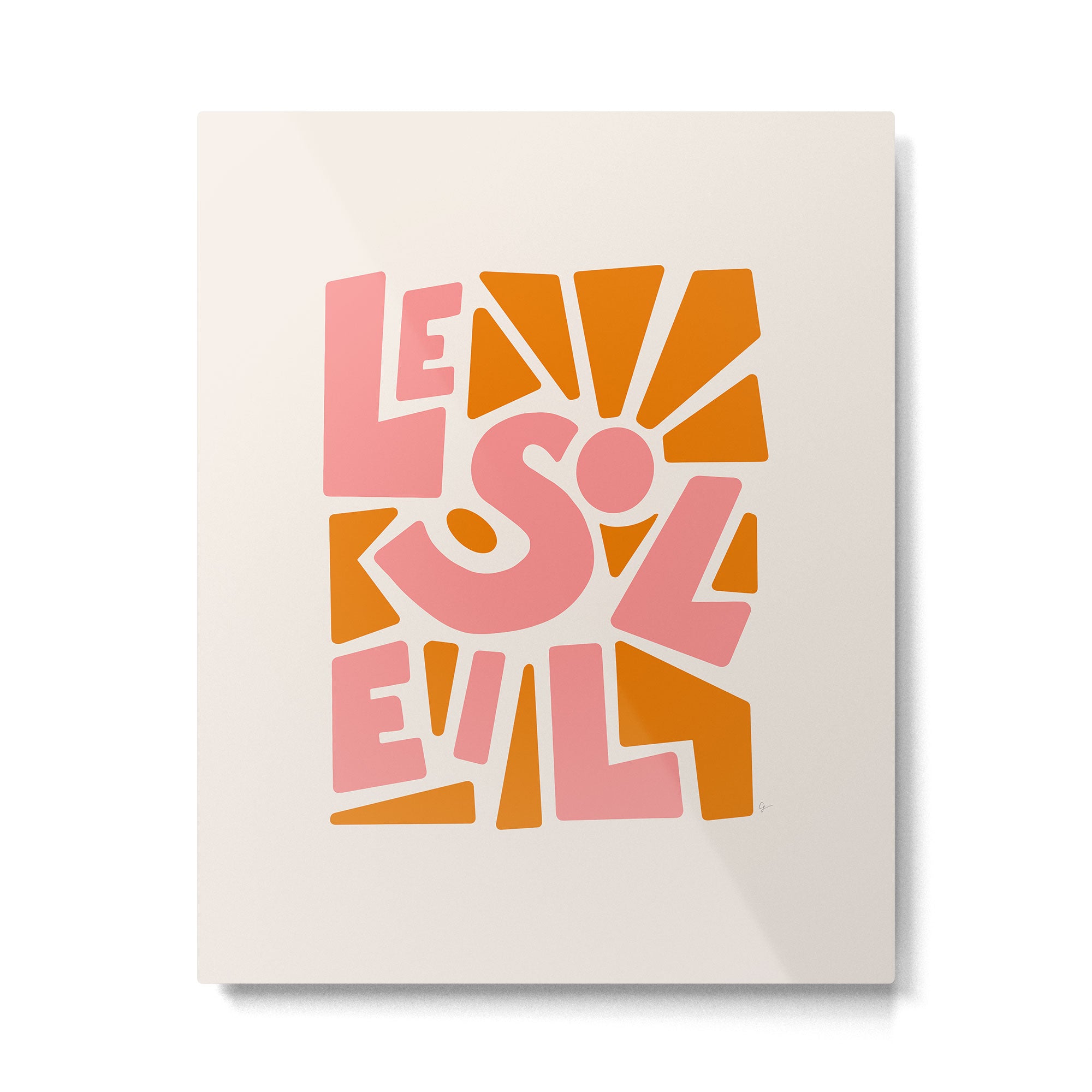 Le Soleil French Sun Metal Print Gallery Image 4