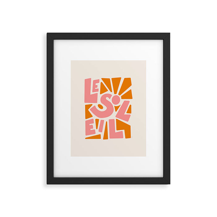 Le Soleil French Sun Framed Art Print Gallery Image 1