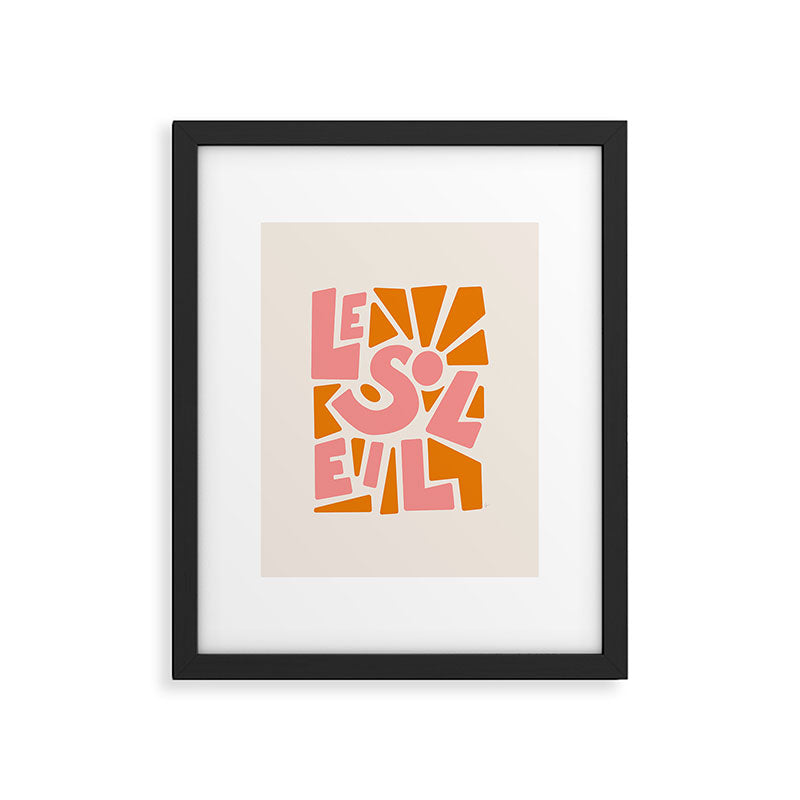 Le Soleil French Sun Framed Art Print Gallery Image 5