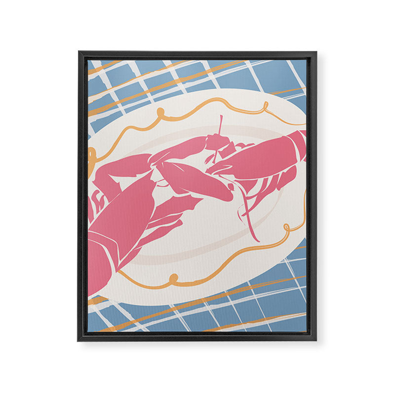 Lobster Picnic Framed Canvas Print Gallery Image 6