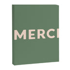Merci French Retro Hand Lettering Canvas Print Gallery Image 6