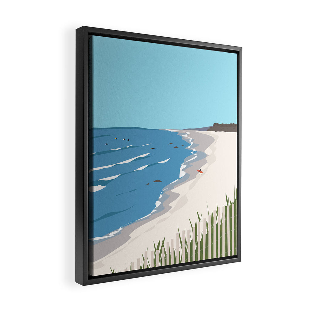 Montauk Summer Framed Canvas Print Gallery Image 2
