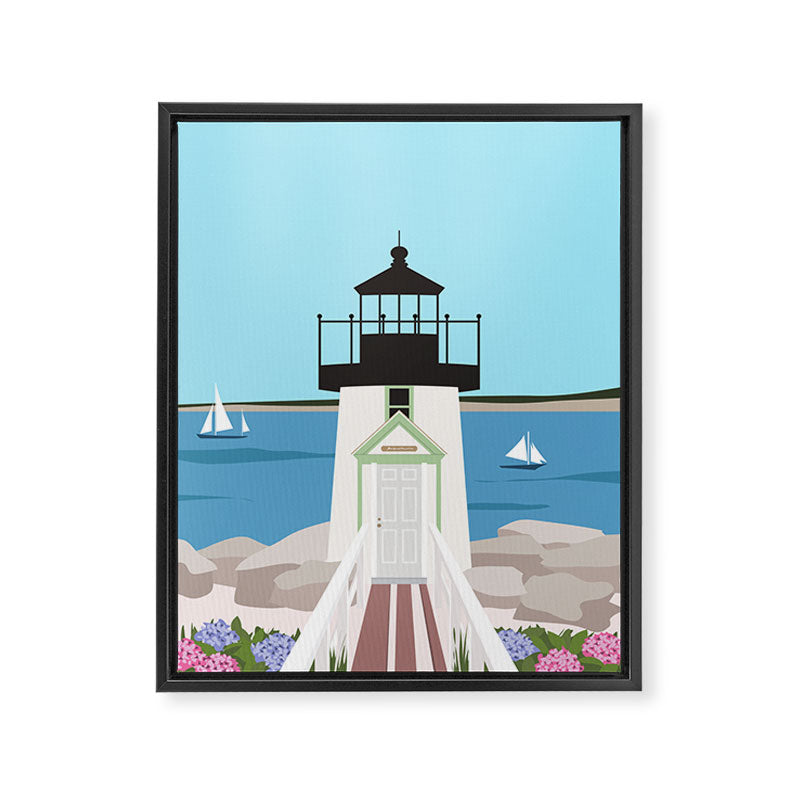 Nantucket Summer Framed Canvas Print Gallery Image 6