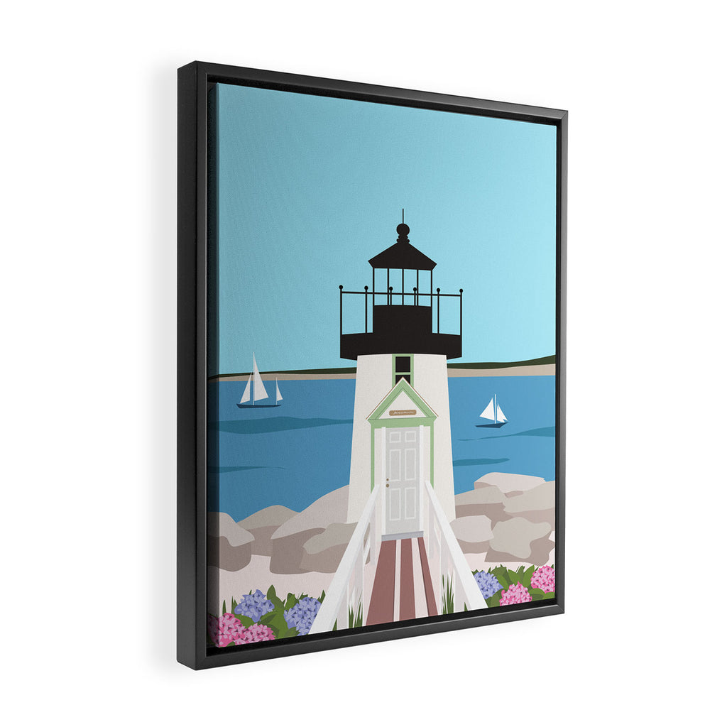 Nantucket Summer Framed Canvas Print Gallery Image 2