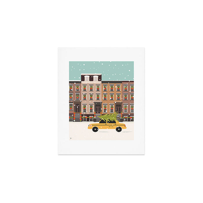 New York City Christmas Art Print Gallery Image 1