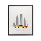 New York City, NYC Skyline Framed Canvas Print Gallery Image 6