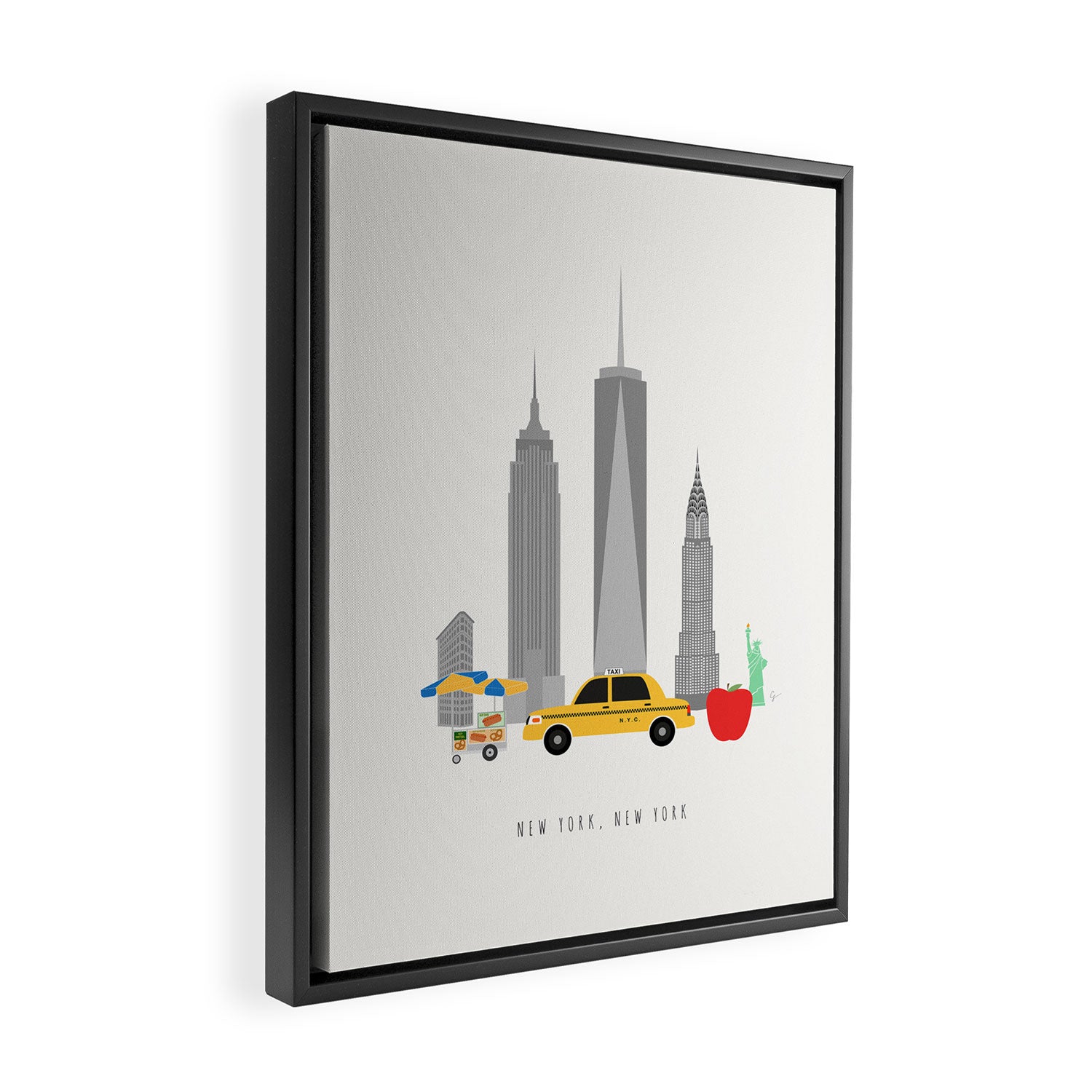 New York City, NYC Skyline Framed Canvas Print Gallery Image 2