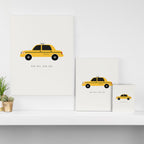 New York City, NYC Yellow Taxi Cab Canvas Print Gallery Image 3