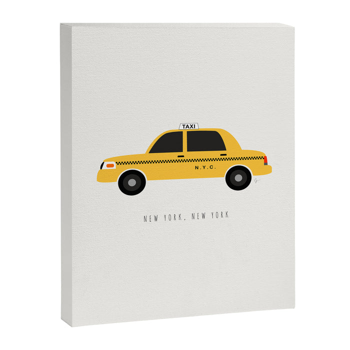 New York City, NYC Yellow Taxi Cab Canvas Print Gallery Image 1