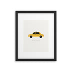 New York City, NYC Yellow Taxi Cab Framed Art Print Gallery Image 5