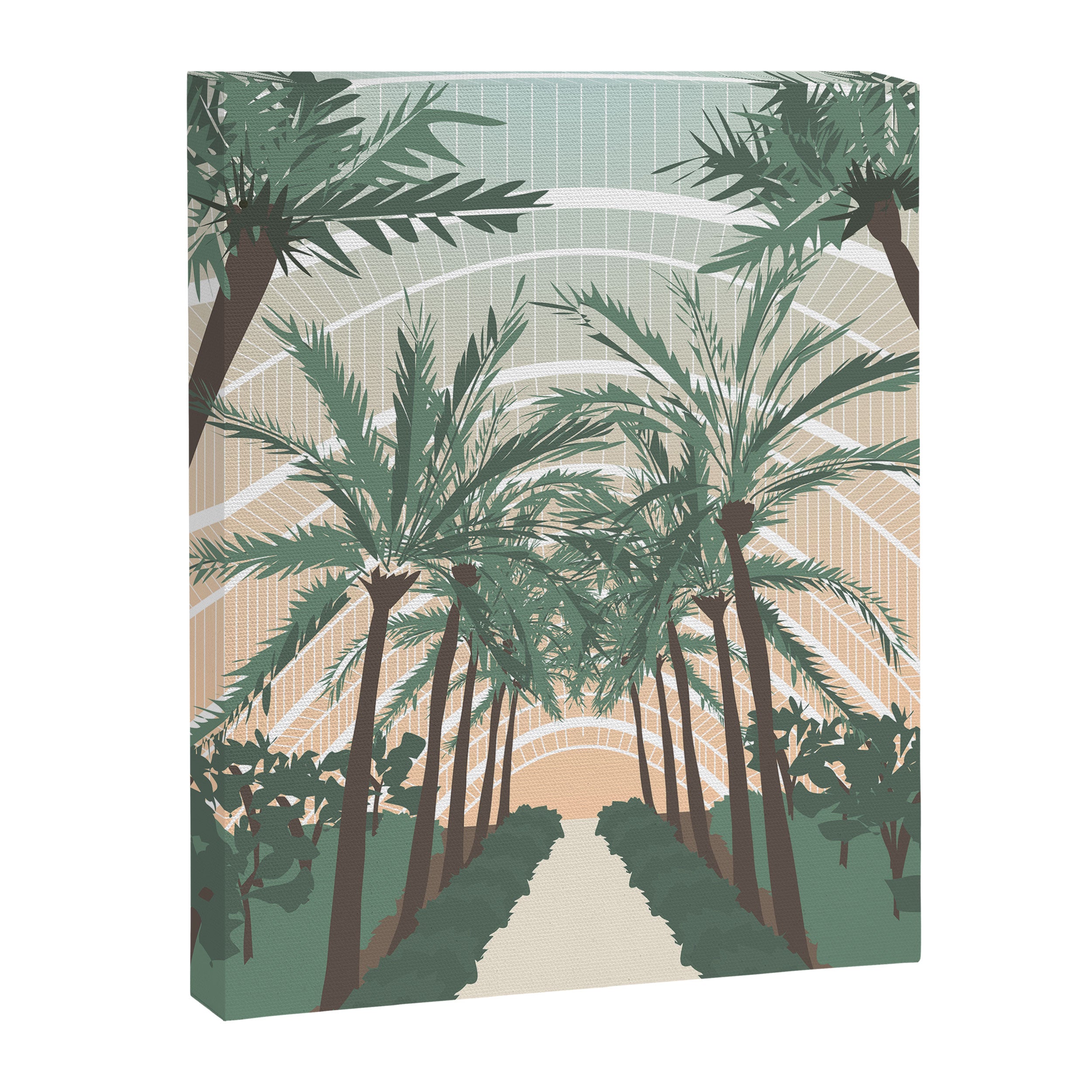 Palm Trees in Valencia, Spain Canvas Print Gallery Image 6