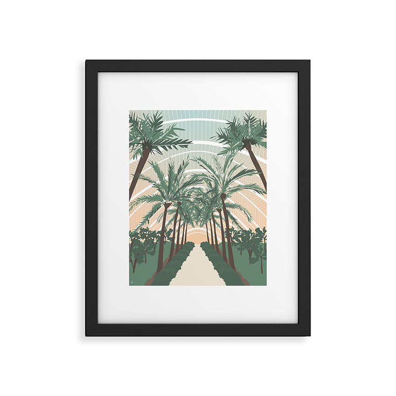 Palm Trees in Valencia, Spain Framed Art Print Gallery Image 5