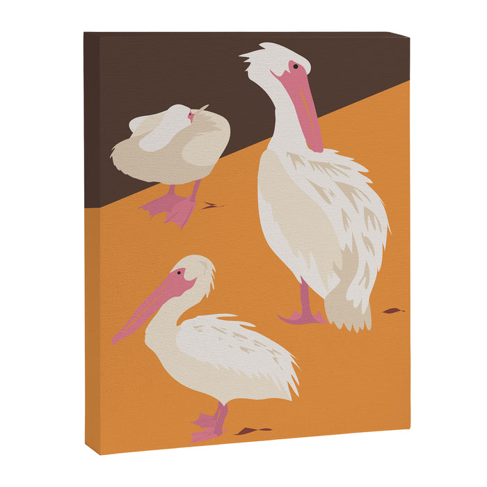 Pelicans Canvas Print Gallery Image 1