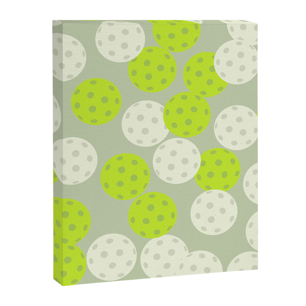 Pickleball Ball Pattern Canvas Print Gallery Image 6