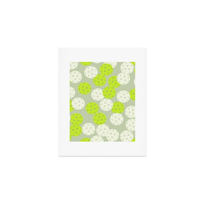 Pickleball Ball Pattern Art Print Gallery Image 1