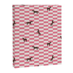 Pink Check Horses  Pattern Canvas Print Gallery Image 6