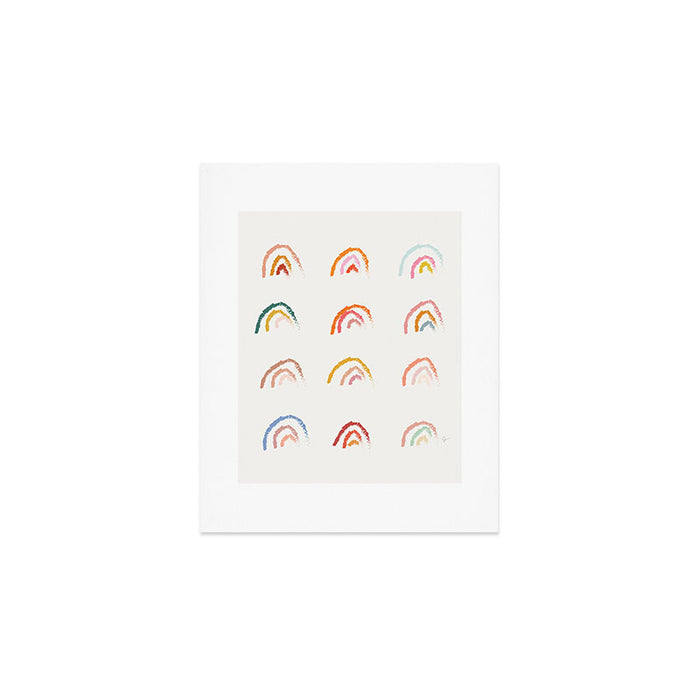 Pastel Rainbows Art Print Gallery Image 1