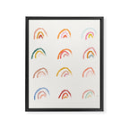 Pastel Rainbows Framed Canvas Print Gallery Image 6