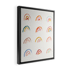 Pastel Rainbows Framed Canvas Print Gallery Image 2