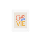 Retro C'est La Vie Art Print Gallery Image 1