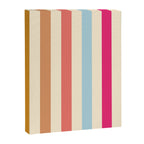 Retro French Rainbow Stripes Canvas Print Gallery Image 6