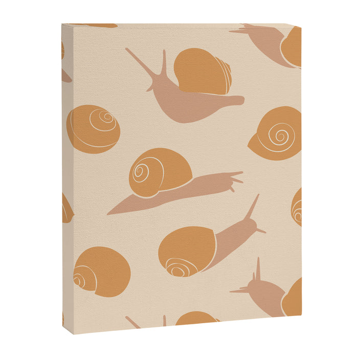 Retro Snail Pattern Canvas Print Gallery Image 1