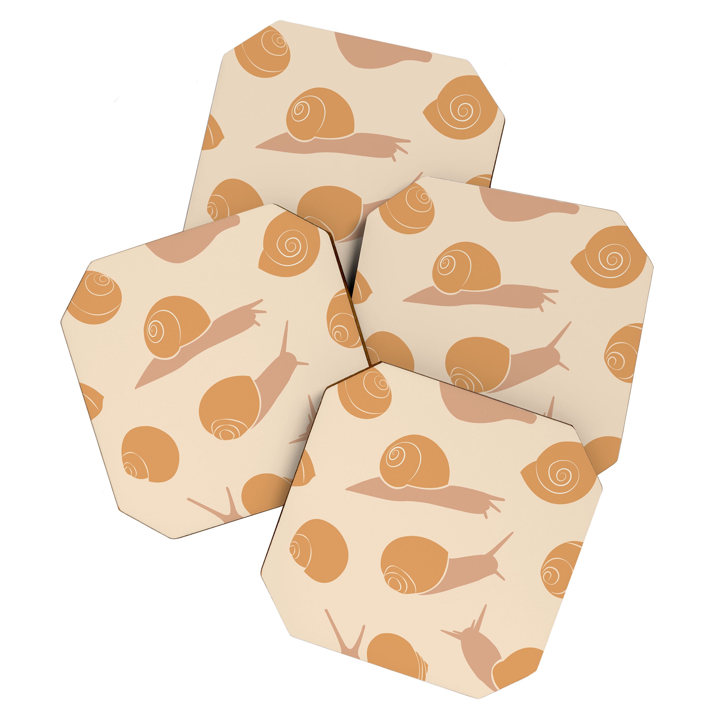 Retro Snail Pattern Coaster Gallery Image 1