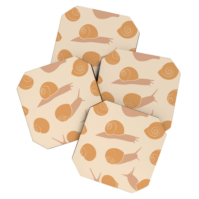 Retro Snail Pattern Coaster Gallery Image 1