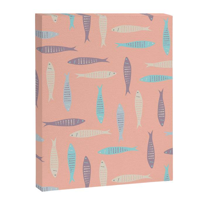 Sardines on Pink Canvas Print Gallery Image 1